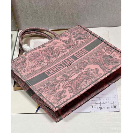 Replica Borsa tote Christian Dior grande per libri Dior rosa