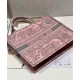 Replica Borsa tote Christian Dior grande per libri Dior rosa