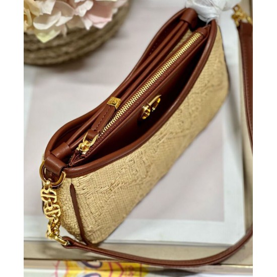 Replica Christian Dior 30 Montaigne Hobo Avenue Mini Borsa Albicocca