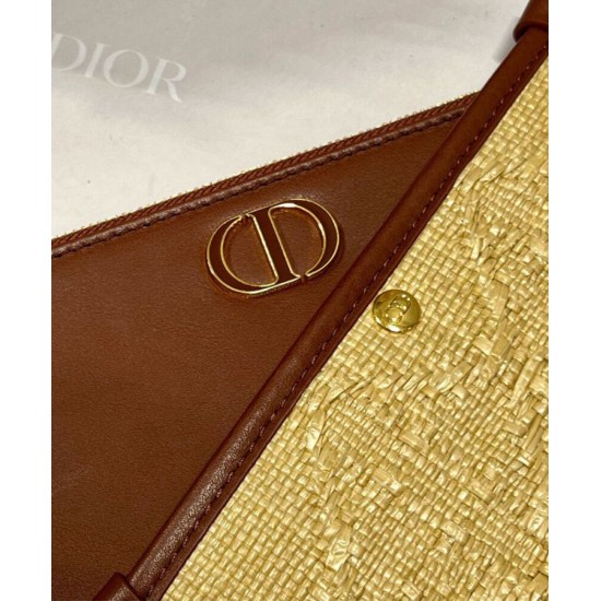 Replica Christian Dior 30 Montaigne Hobo Avenue Mini Borsa Albicocca