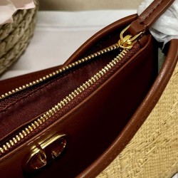 Replica Christian Dior 30 Montaigne Hobo Avenue Mini Borsa Albicocca