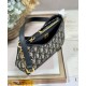 Replica Mini borsa Christian Dior 30 Montaigne Hobo Avenue Blu scuro