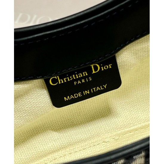 Replica Mini borsa Christian Dior 30 Montaigne Hobo Avenue Blu scuro