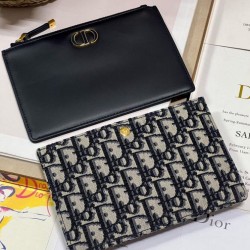 Replica Mini borsa Christian Dior 30 Montaigne Hobo Avenue Blu scuro