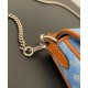 Replica Fendi Baguette Mini Bag 8BS017 ricamo motivo FF denim Blu