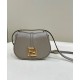 Replica Borsa Fendi C'mon Small/Medium Satchel con curvatura 8BS082 Grigia
