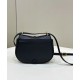 Replica Borsa Fendi C'mon Small/Medium Satchel con curvatura 8BS082 Nera