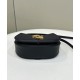 Replica Borsa Fendi C'mon Small/Medium Satchel con curvatura 8BS082 Nera