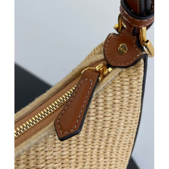 Replica Borsa Hobo piccola Fendi Fendigraphy 8BR798 Caffè