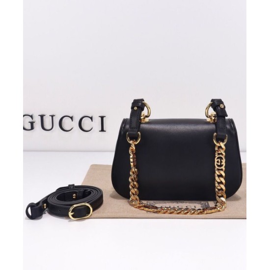 Replica Borsa a tracolla mini Gucci Blondie 724645 Nera