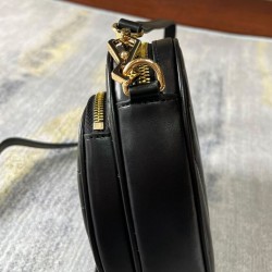 Replica Borsa a tracolla Gucci Mini Heart ad incastro 751628 Nera