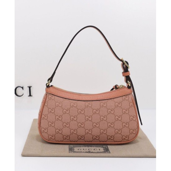 Replica Borsa piccola Gucci Ophidia GG 735145 Rosa