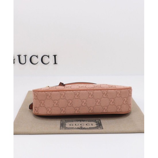 Replica Borsa piccola Gucci Ophidia GG 735145 Rosa
