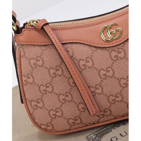 Replica Borsa piccola Gucci Ophidia GG 735145 Rosa