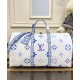 Replica Borsa Louis Vuitton Keepall Bandouliere 45 M10254 Blu