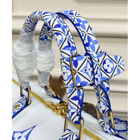 Replica Borsa Louis Vuitton Keepall Bandouliere 45 M10254 Blu