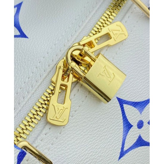 Replica Borsa Louis Vuitton Keepall Bandouliere 45 M10254 Blu