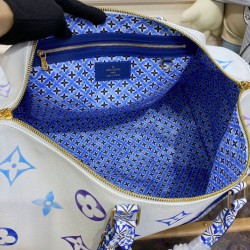 Replica Borsa Louis Vuitton Keepall Bandouliere 45 M10254 Blu