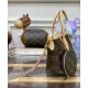 Replica Borsa Louis Vuitton Neverfull BB M46705 Marrone