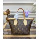 Replica Borsa Louis Vuitton Neverfull BB M46705 Marrone
