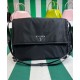 Replica Borsa a tracolla imbottita grande Prada Re-Nylon 1BD256 Nera