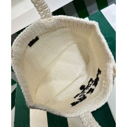 Replica Borsa tote Prada all'uncinetto 1BG392 Crema Replica Borsa tote Prada all'uncinetto 1BG392 Crema