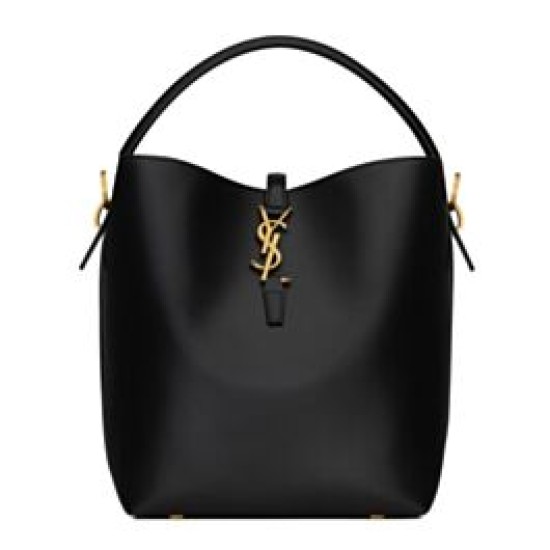Replica YSL Saint Laurent Le 37 in borsa lucida nera Replica YSL Saint Laurent Le 37 in borsa lucida nera