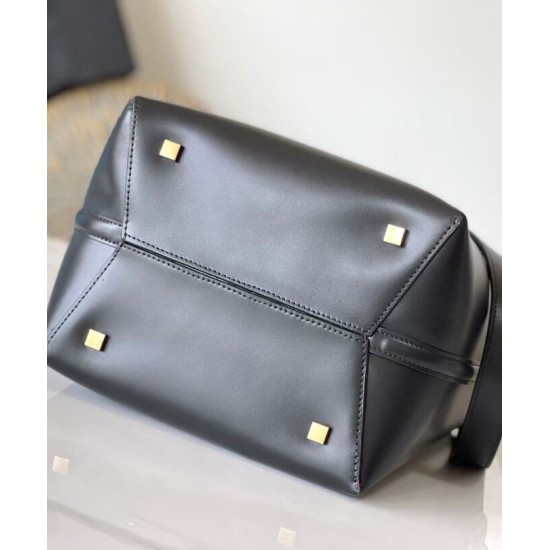 Replica YSL Saint Laurent Le 37 in borsa lucida nera Replica YSL Saint Laurent Le 37 in borsa lucida nera