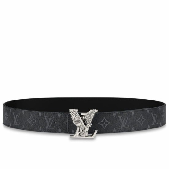 Replica Cintura reversibile Louis Vuitton LV Dove 40MM in tela monogramma Eclipse M0576V