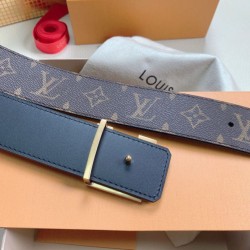 Replica Cintura reversibile Louis Vuitton LV Dove 40MM in tela monogramma M0577T