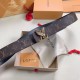 Replica Cintura reversibile Louis Vuitton LV Dove 40MM in tela monogramma M0577T