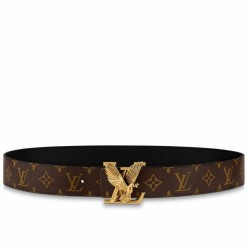 Replica Cintura reversibile Louis Vuitton LV Dove 40MM in tela monogramma M0577T