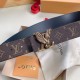 Replica Cintura reversibile Louis Vuitton LV Dove 40MM in tela monogramma M0577T