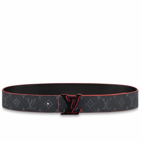 Replica Cintura reversibile Louis Vuitton LV rotta da 40 mm in tela monogramma Eclipse M0628V