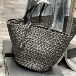 Replica Borsa maxi Panier Tote YSL Saint Laurent 693242 Nera