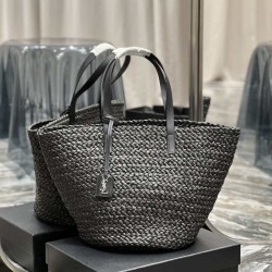 Replica Borsa maxi Panier Tote YSL Saint Laurent 693242 Nera