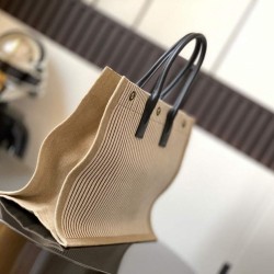 Replica Borsa tote grande YSL Saint Laurent Rive Gauche in tela stampata