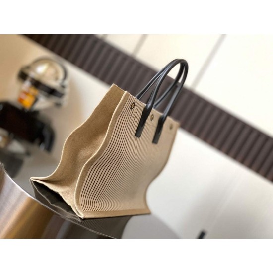Replica Borsa tote grande YSL Saint Laurent Rive Gauche in tela stampata