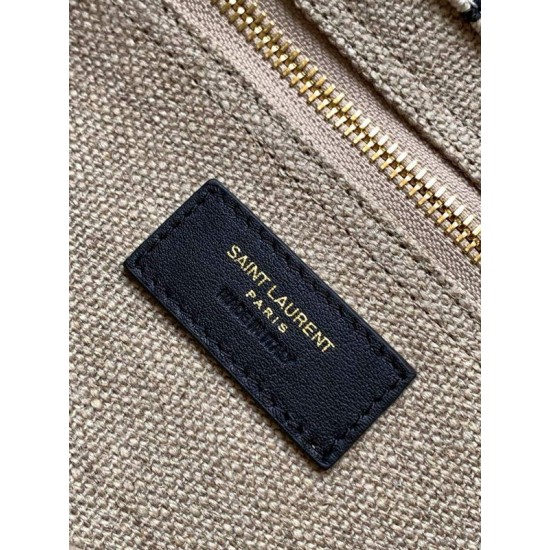Replica Borsa tote grande YSL Saint Laurent Rive Gauche in tela stampata