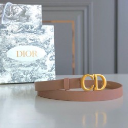 Replica Cintura Dior Saddle 20MM Pelle di vitello Nude