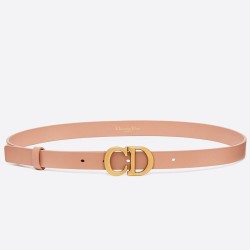 Replica Cintura Dior Saddle 20MM Pelle di vitello Nude