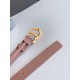 Replica Cintura Dior Saddle 20MM Pelle di vitello Nude