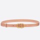 Replica Cintura Dior Saddle 20MM Pelle di vitello Nude