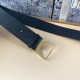 Replica Cintura Dior 30 Montaigne 40MM Pelle di vitello liscia Nera