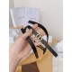 Replica Cintura Dior Caro 15MM in pelle di vitello e catena Nera