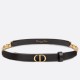 Replica Cintura Dior Caro 15MM in pelle di vitello e catena Nera