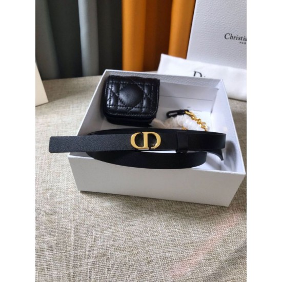 Replica Cintura Dior Caro 15MM con custodia rimovibile Nera
