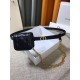 Replica Cintura Dior Caro 15MM con custodia rimovibile Nera