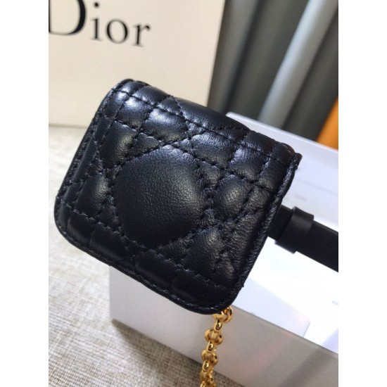 Replica Cintura Dior Caro 15MM con custodia rimovibile Nera