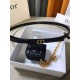 Replica Cintura Dior Caro 15MM con custodia rimovibile Nera